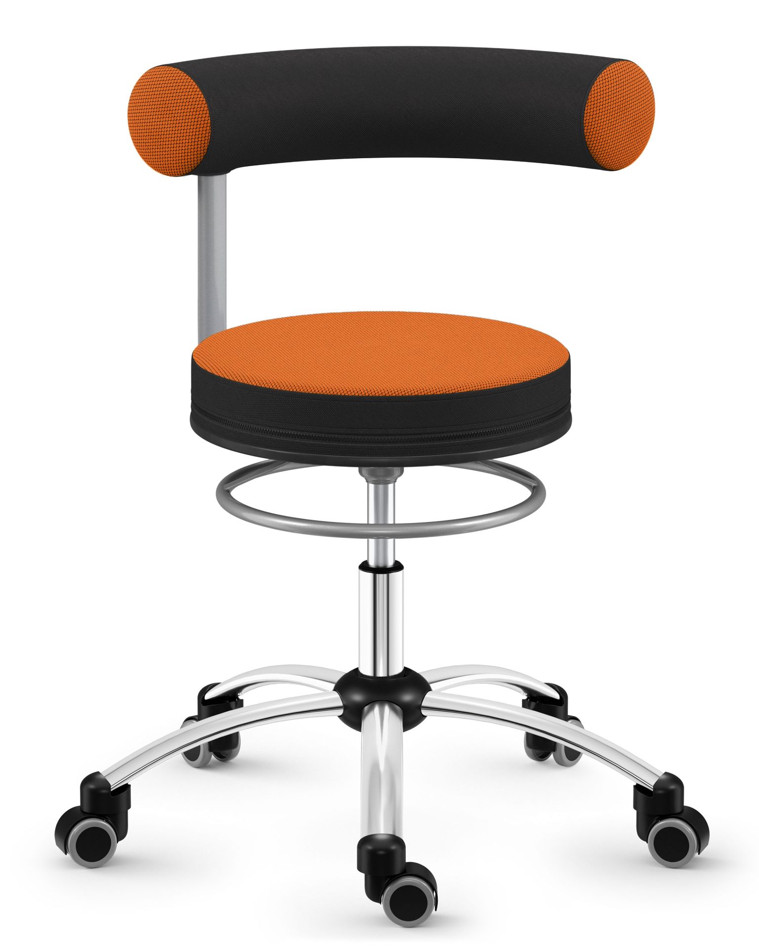  Sanus® Stuhl, Lehne fest Stoff orange
