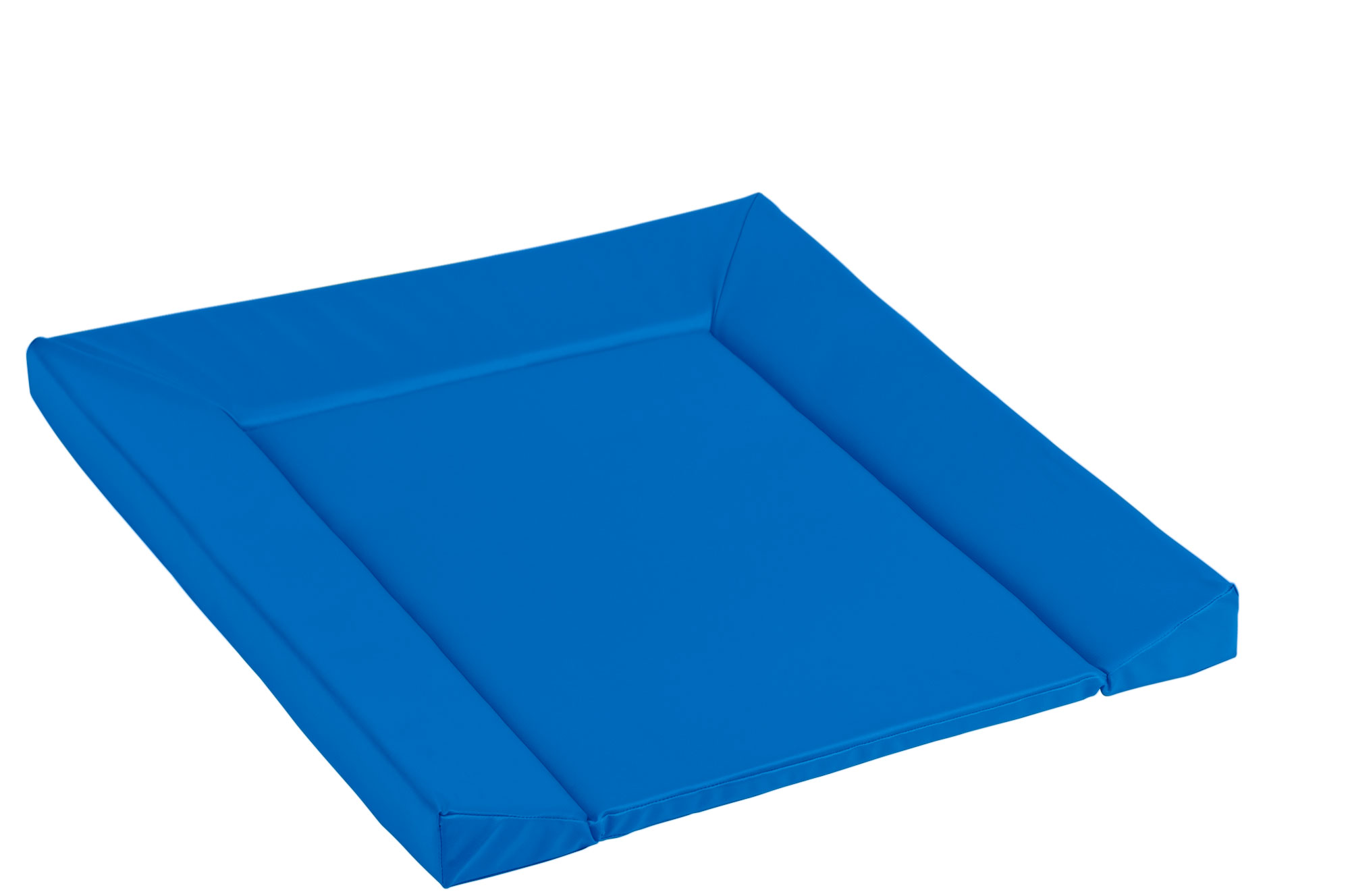 Wickelauflage mit Rand blau