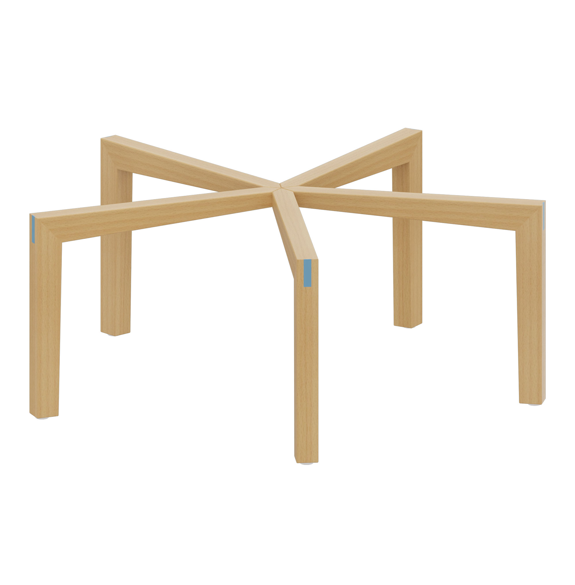 Doki-Tischbeine für Tischplatte ø 100 cm Krippe