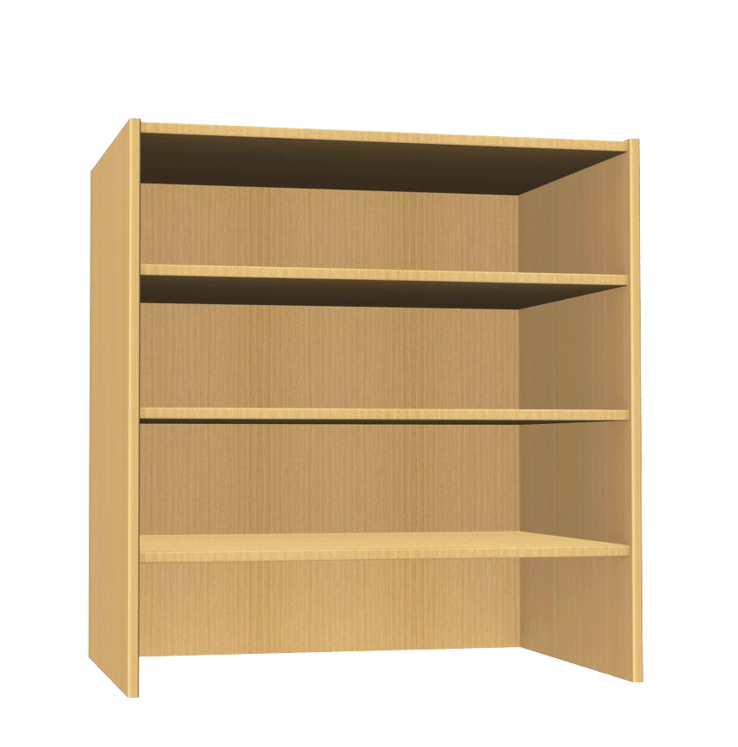 Aufsatz zu Papierschrank offen Buche Dekor