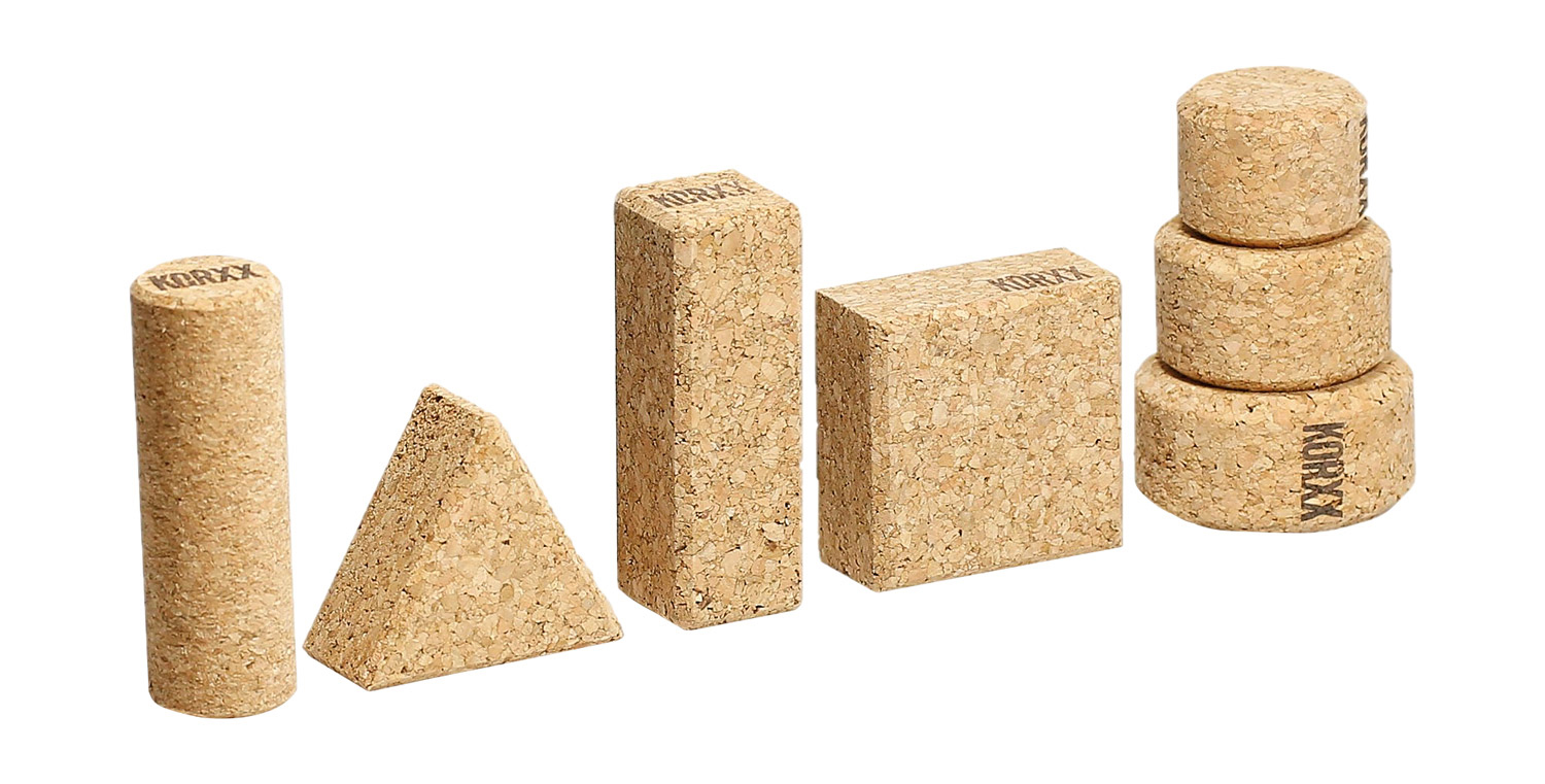 Korxx-Bausteine Korkbausteine Mischpackung