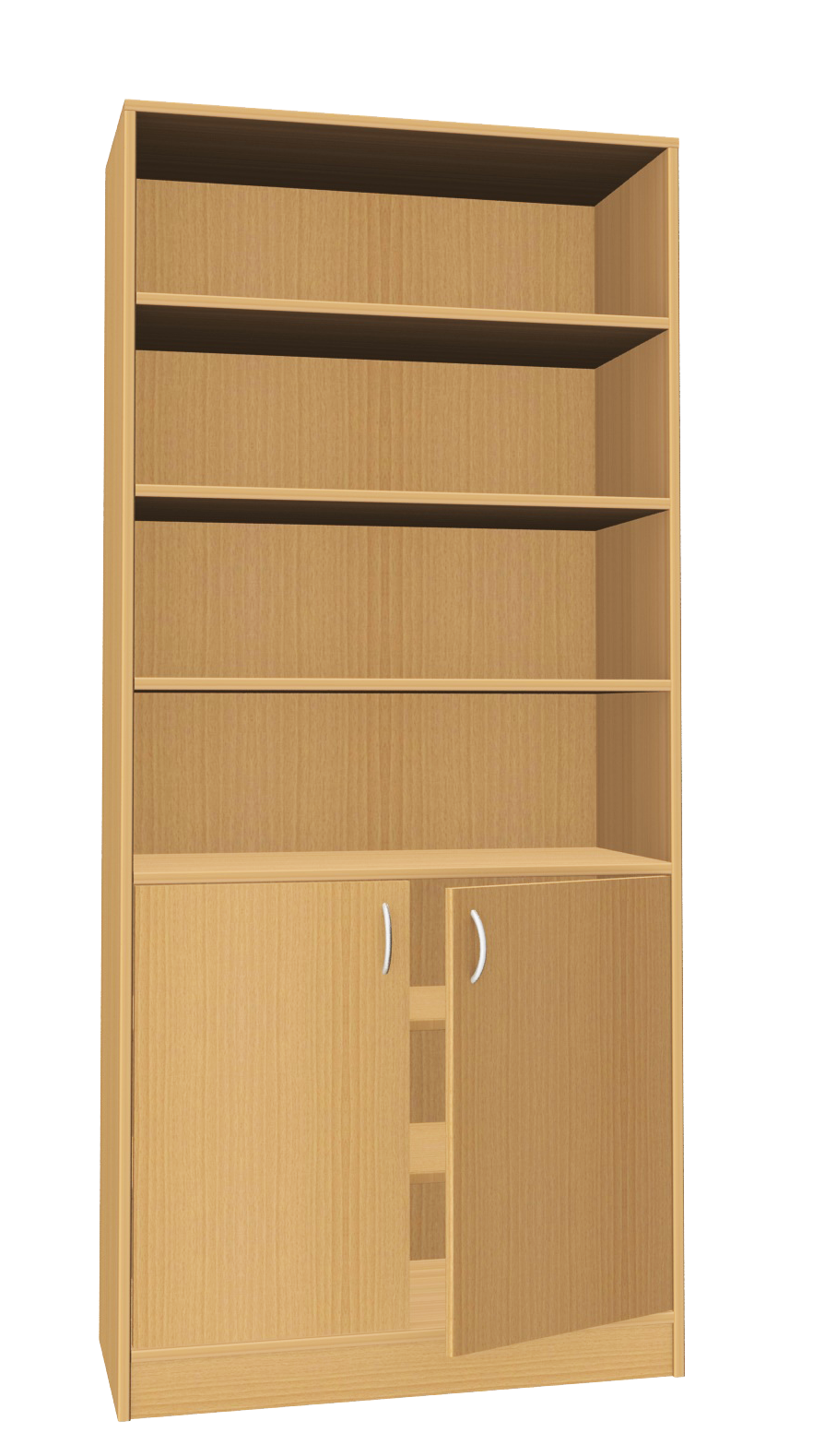 Hochschrank kombiniert, 90 cm breit Buche Dekor