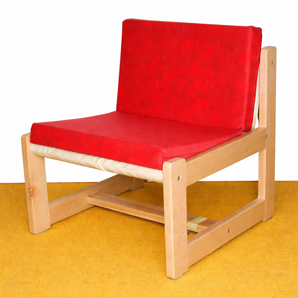 Sessel gepolstert, brüssel rot