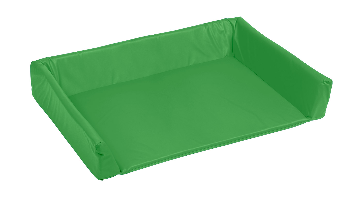 Premium Wickelauflage mit Rand, 121 cm breit hellgrün