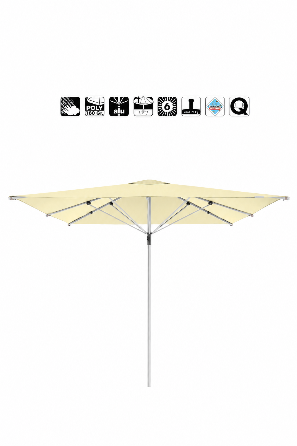 Sonnenschirm Magic 300 x 300 cm, natur Sonnenschirm Magic 300 x 300 cm, natur