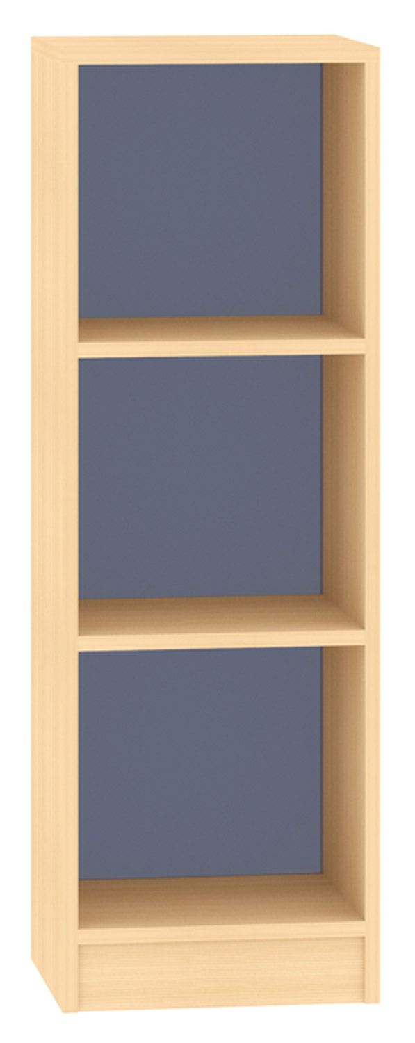 Hochregal offen Acrylglas-Rückwand, blau