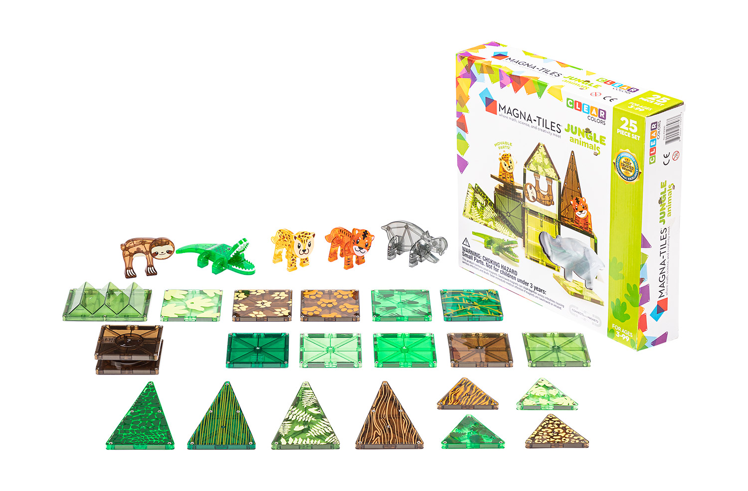 MAGNA-TILES Dschungel Tiere