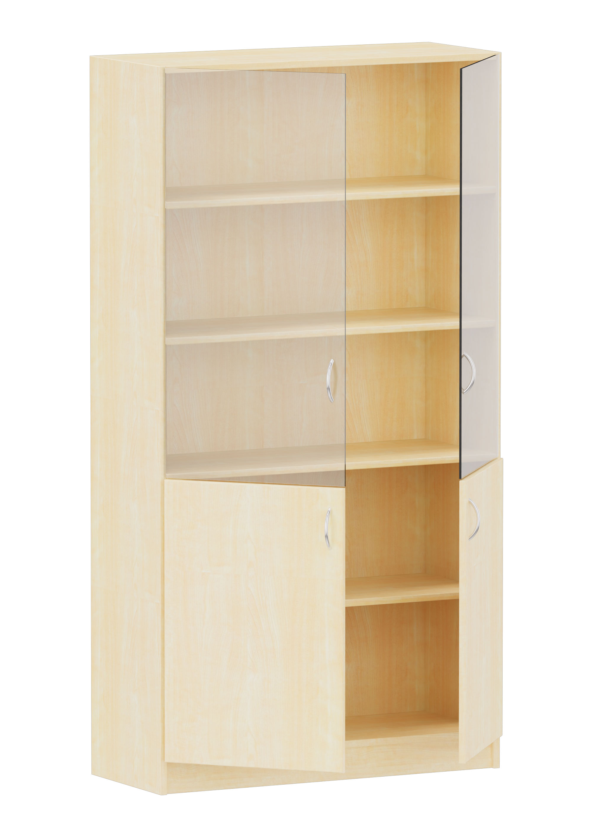 Aktenschrank mit Glastüren, Breite 100 cm Aktenschrank mit Glastüren, Breite 100 cm