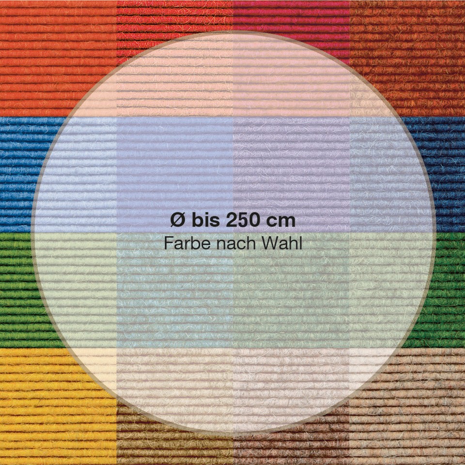 Tretford Teppich rund bis 250 cm, gekettelt