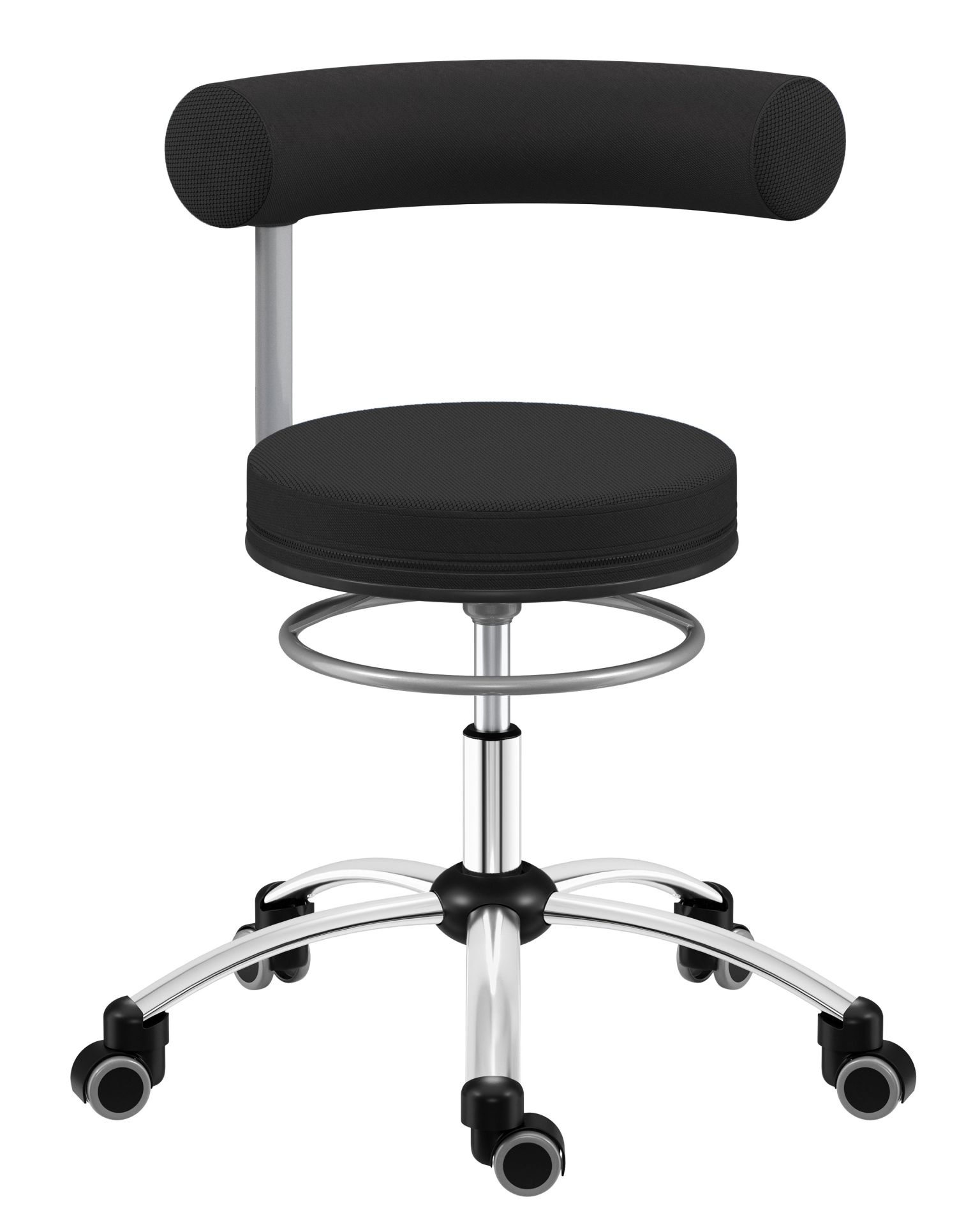 Sanus® Stuhl, Lehne fest Stoff schwarz Sanus® Stuhl, Lehne fest Stoff schwarz