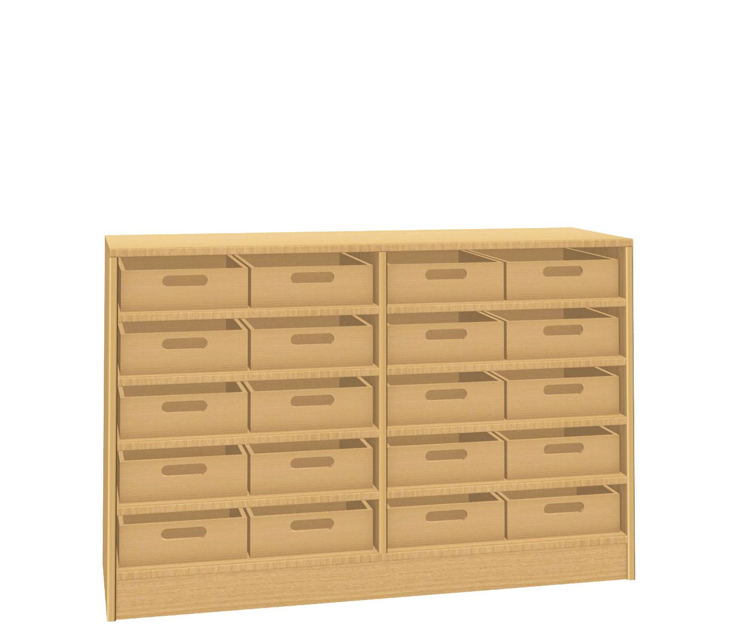 Eigentumsladenschrank 20 Buche Dekor