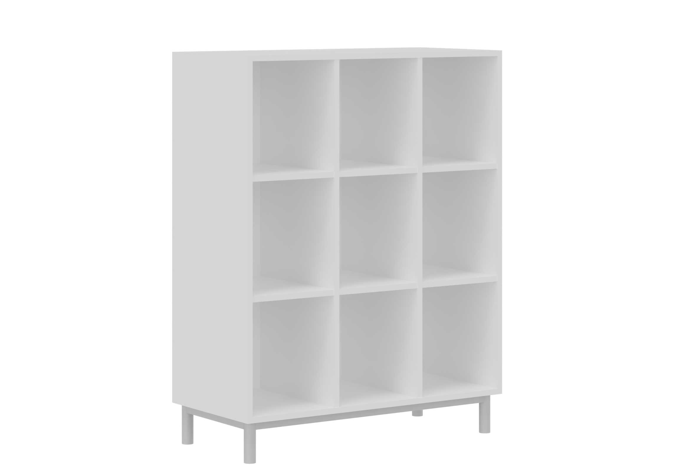 Regal mit 9 Fächern mit Beinen, Breite 104,8 cm Regal mit 9 Fächern mit Beinen, Breite 104,8 cm
