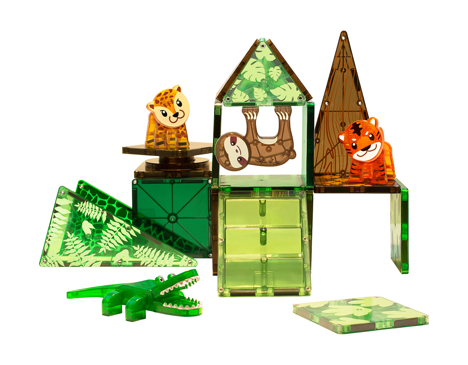 MAGNA-TILES Dschungel Tiere