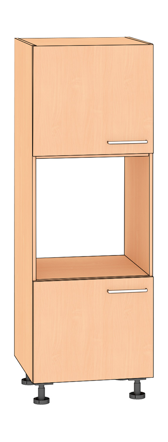 Hochschrank Backofen, Höhe 175 cm Türanschlag links, Buche