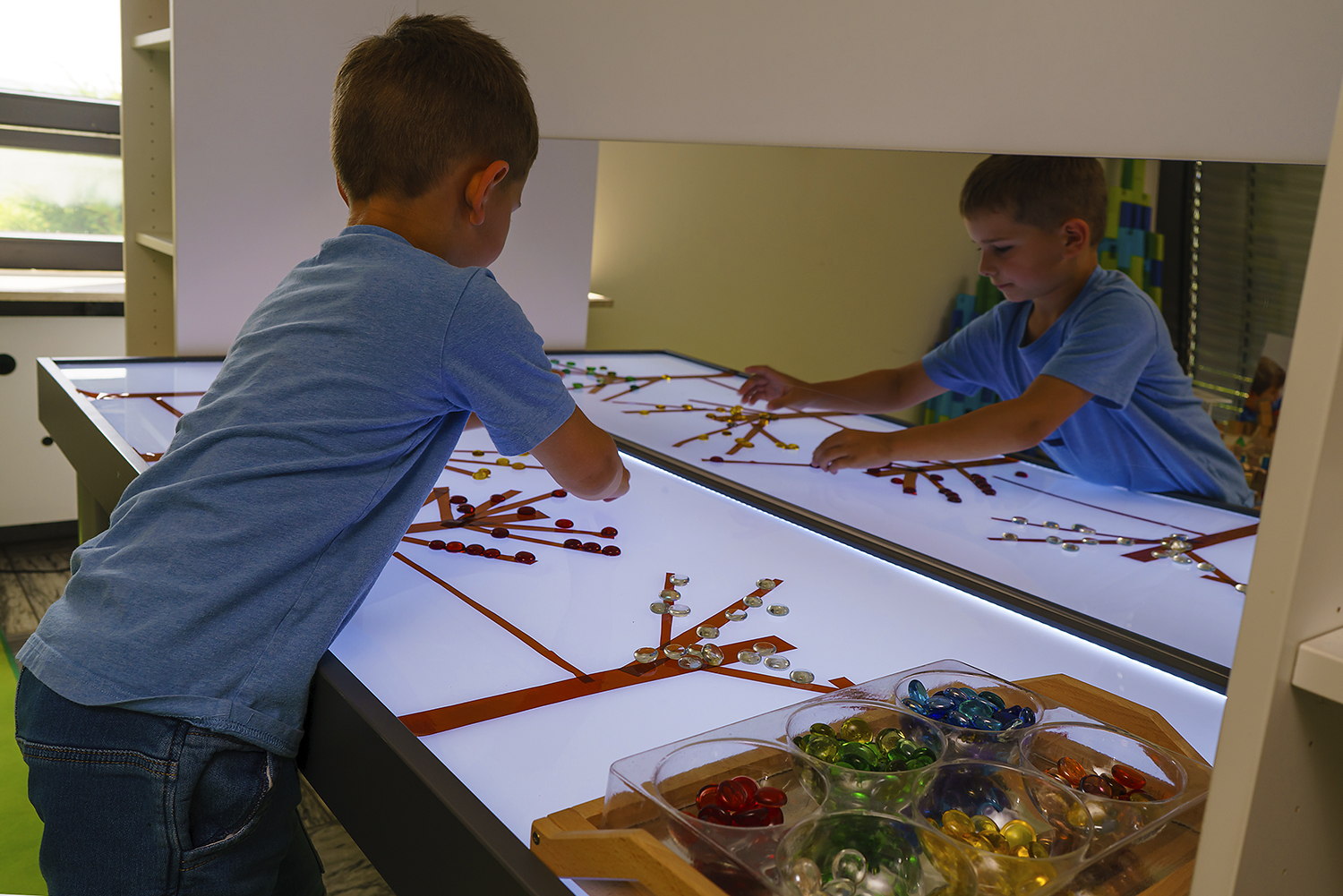 Glas Nuggets bunt, groß