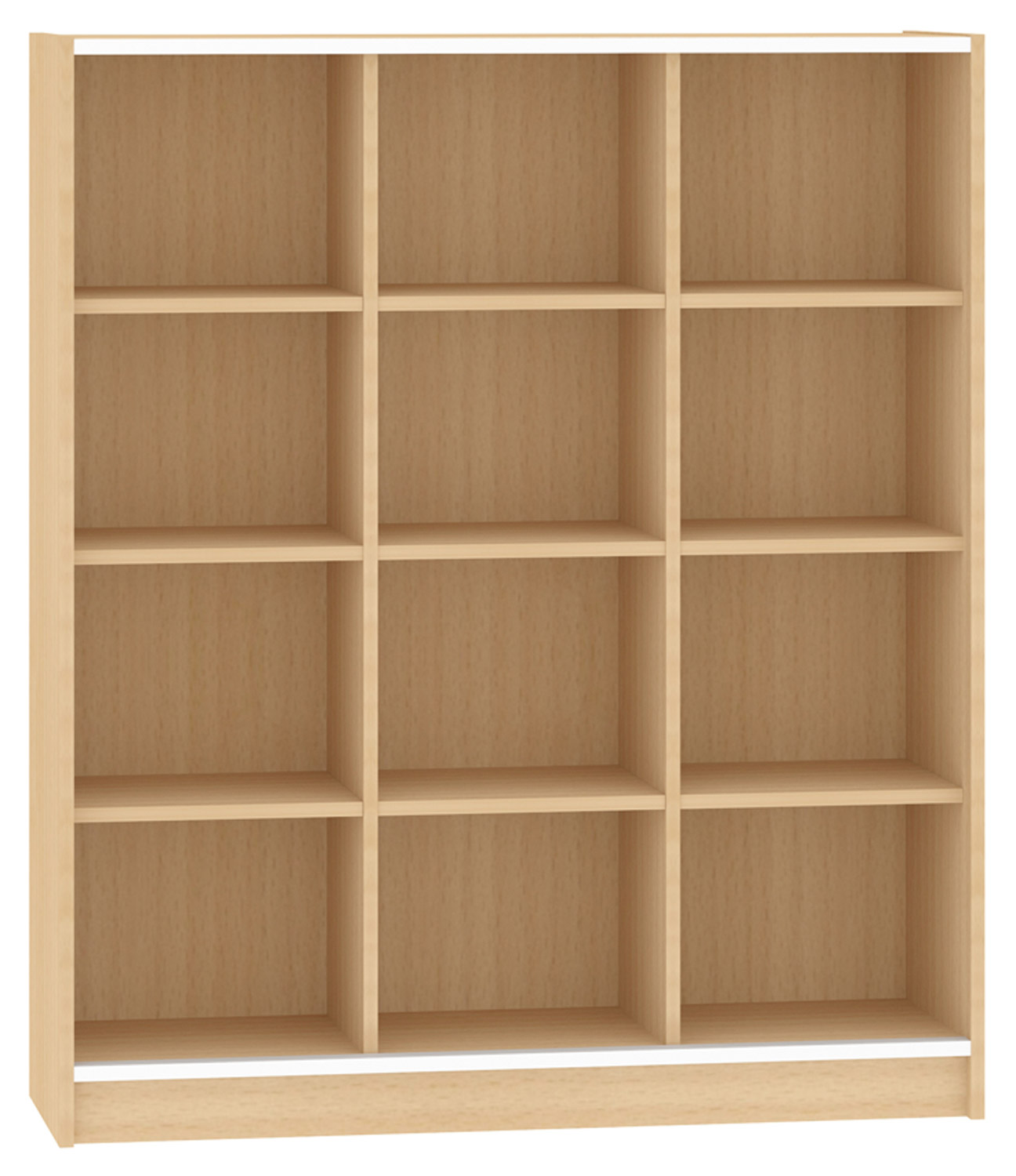 Hochschrank breit, für Schiebetür Buche Vollholz