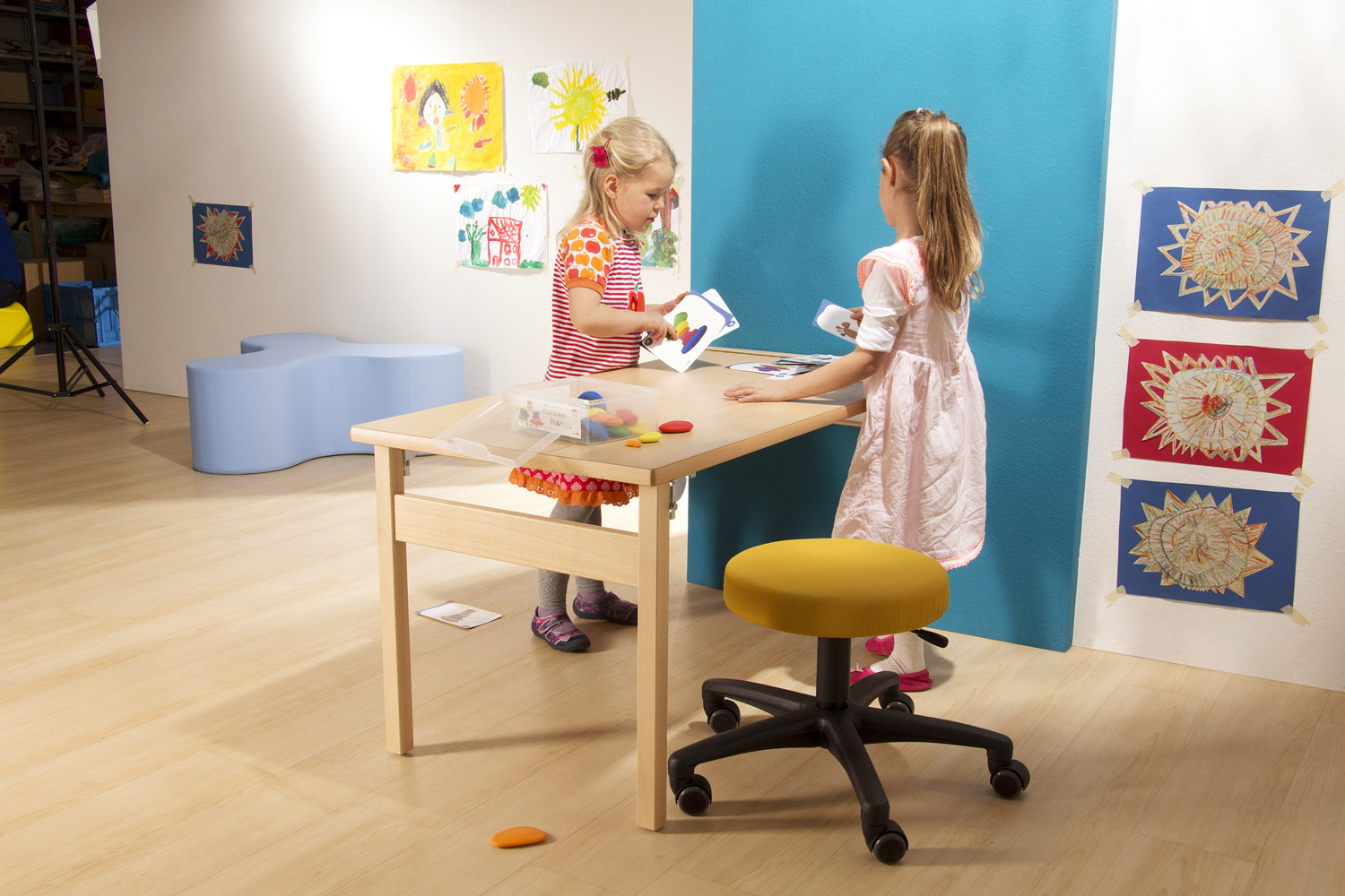 Wandklapptisch Kindergarten