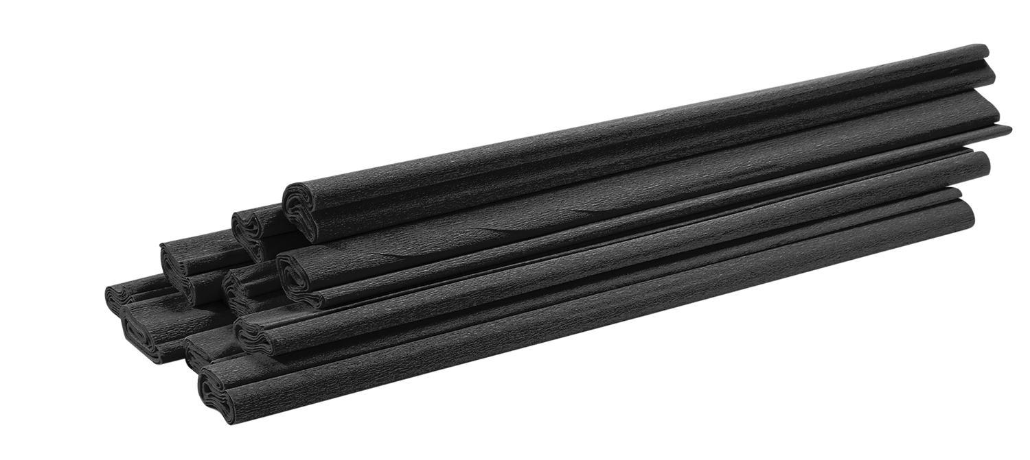 Krepppapier schwarz