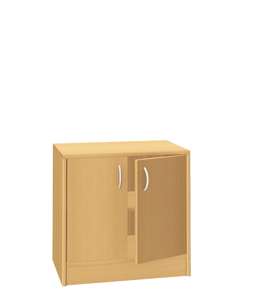 Materialschrank mit Türen, 62 cm breit Buche Dekor
