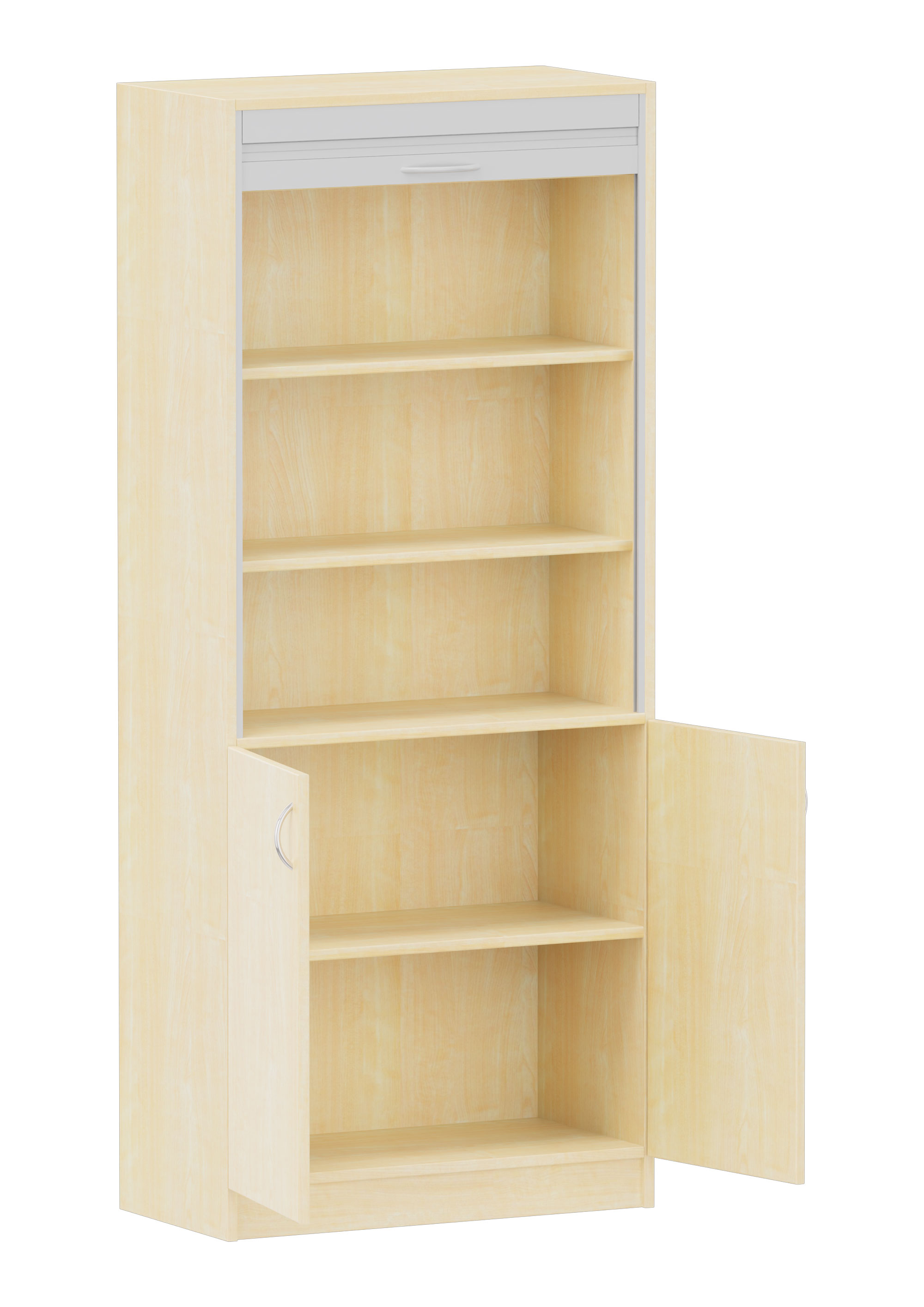 Rollladenschrank mit Türen, Breite 80 cm