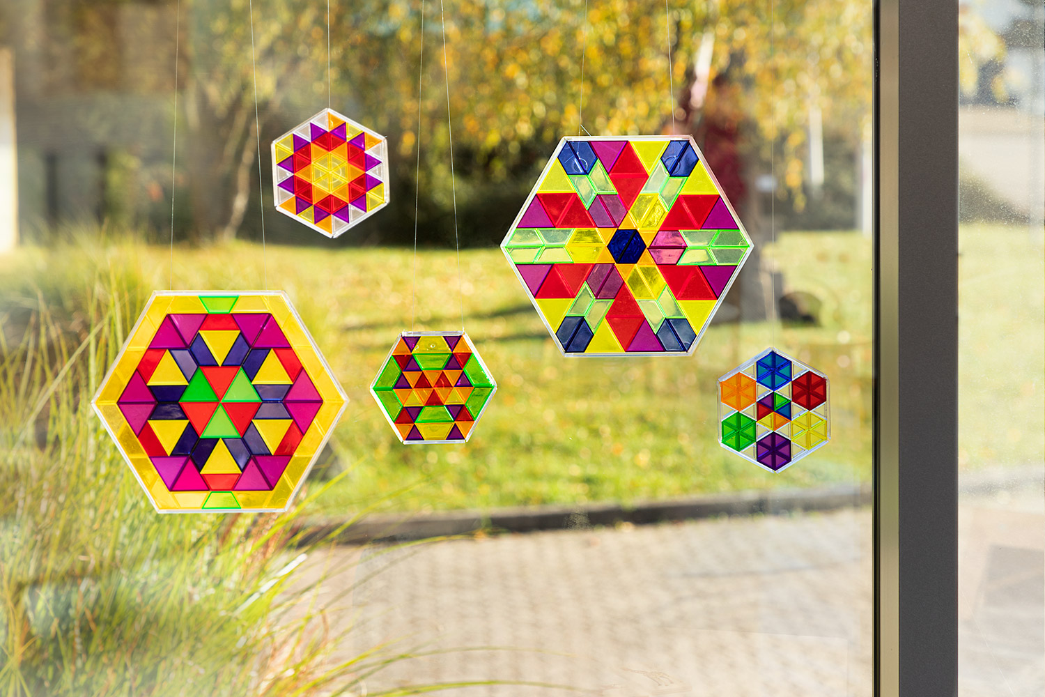 Riesen Prismo transparent Steine