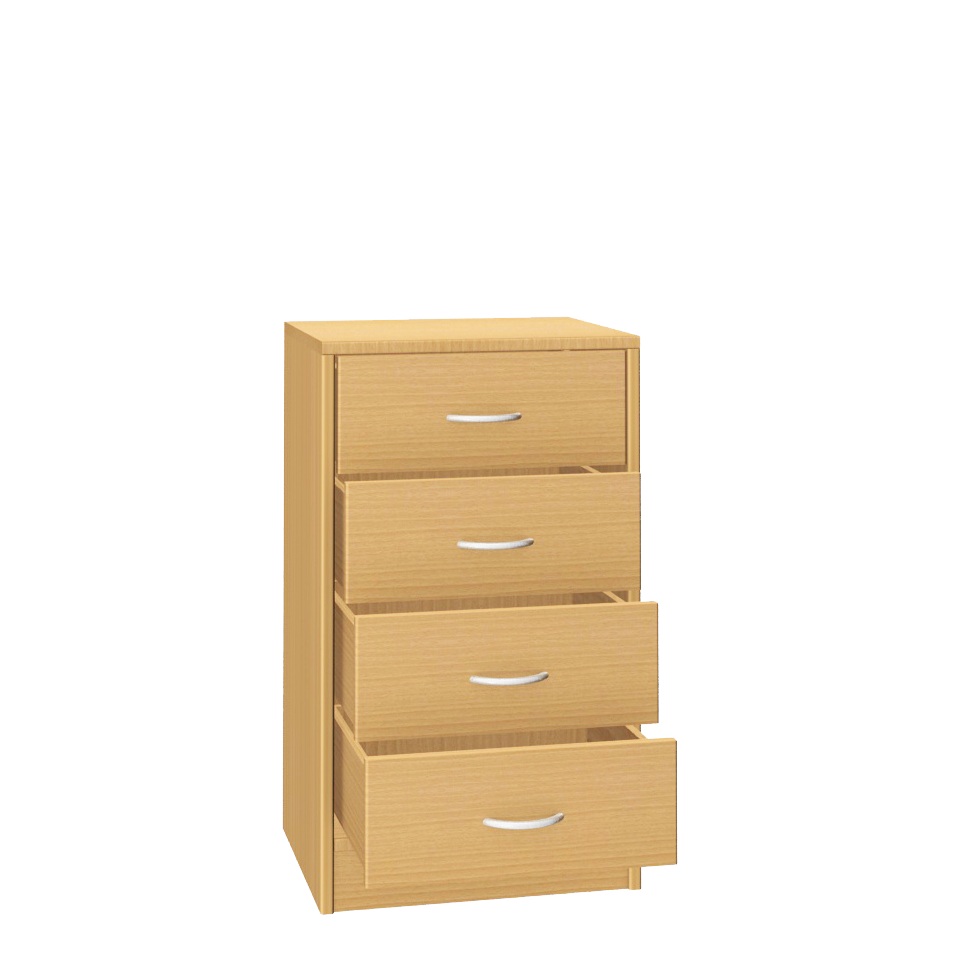 Materialschrank mit Laden, 47 cm breit Buche Dekor