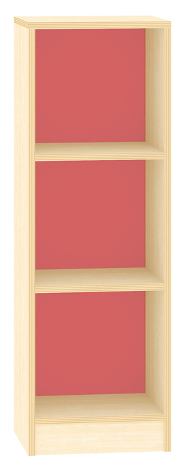 Hochregal offen Acrylglas-Rückwand, rot