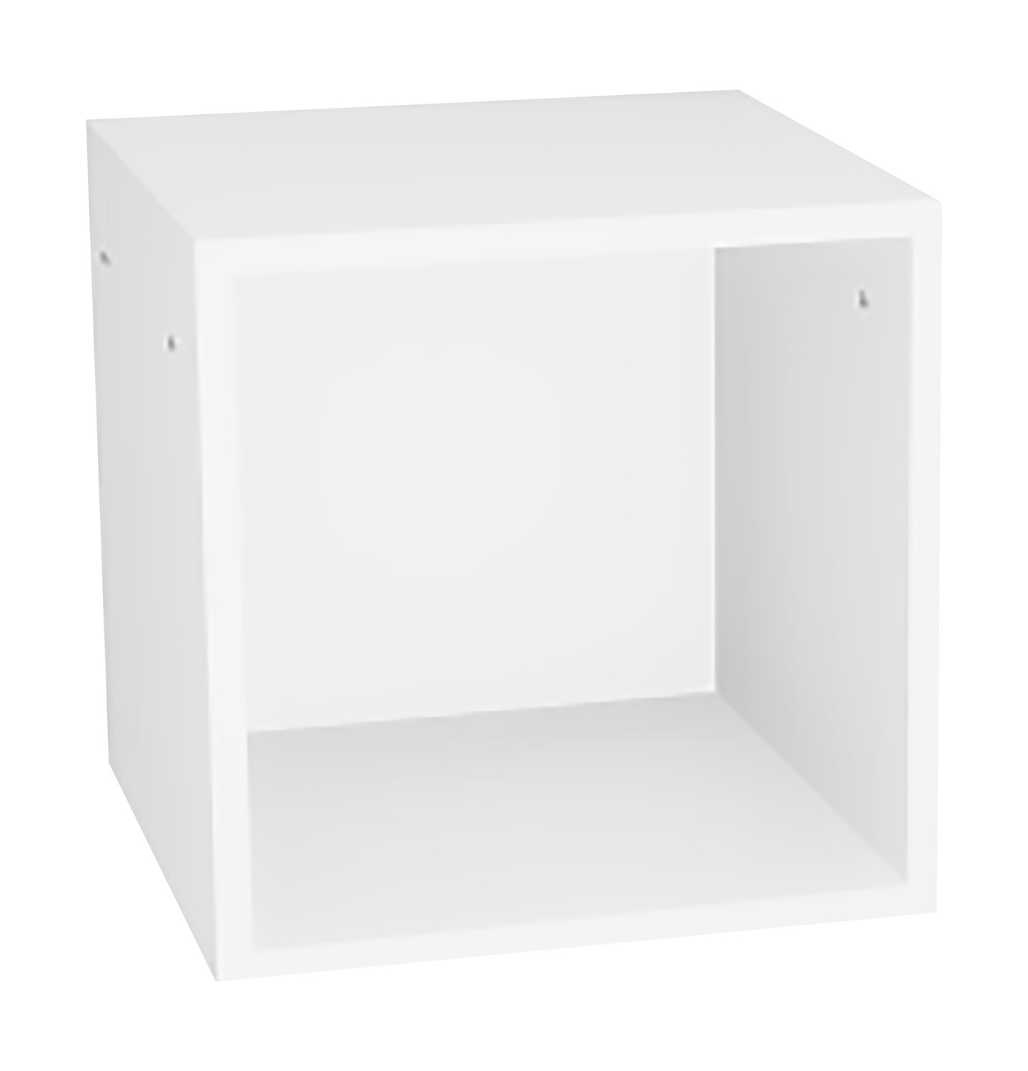 Regal klein mit weißer Rückwand, Breite 40 cm