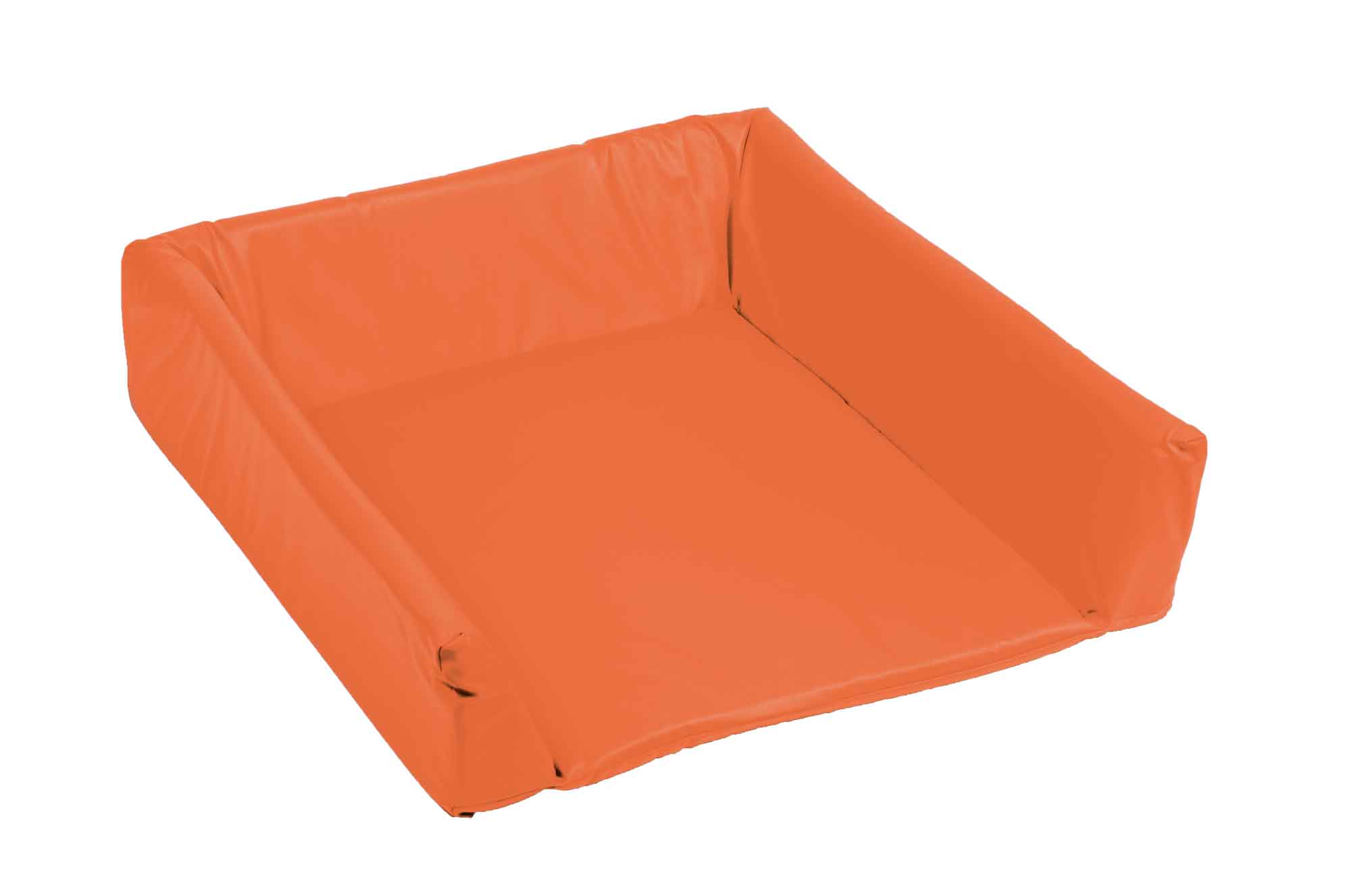 Wickelauflage mit Rand orange