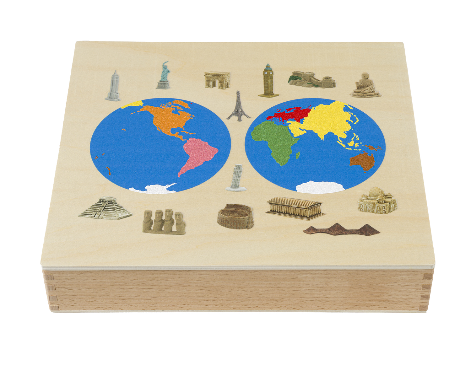 Wahrzeichen-Kontinent-Box Wahrzeichen-Kontinent-Box