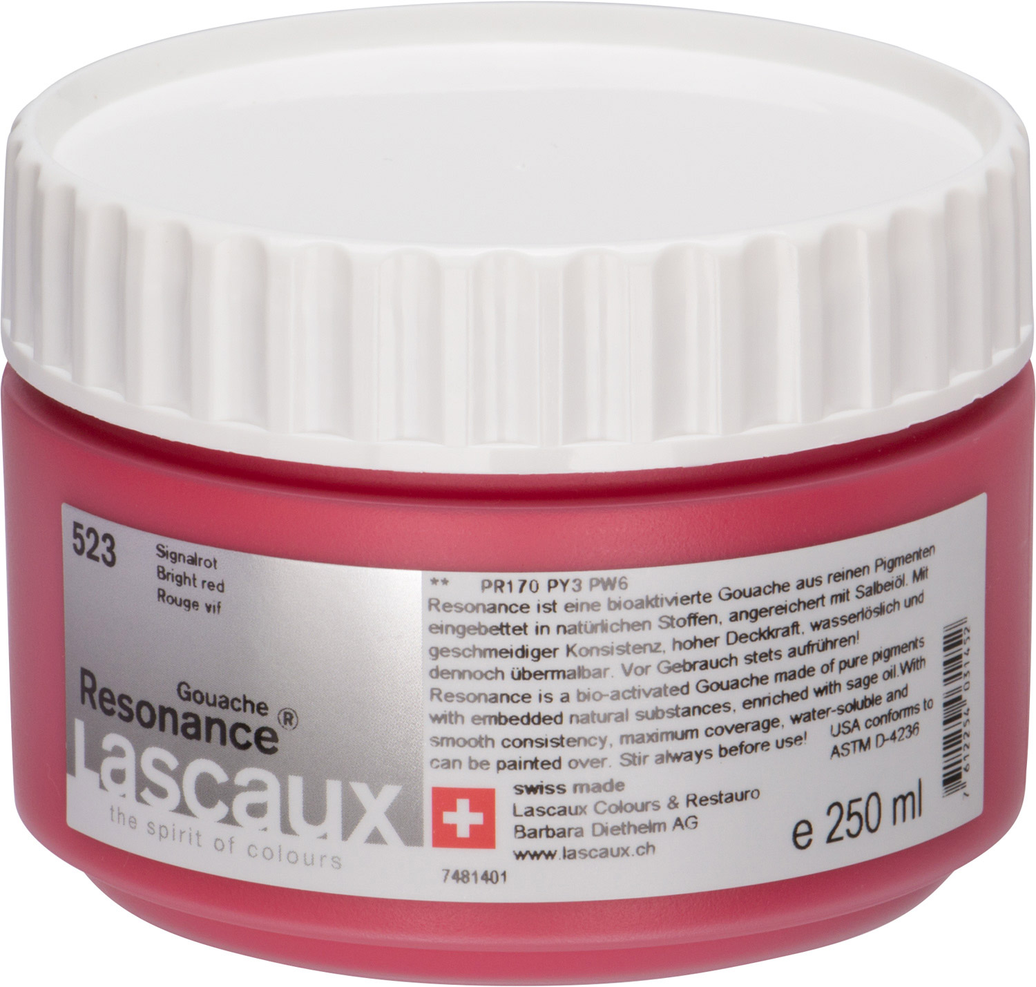 Lascaux Resonance® Gouache signalrot