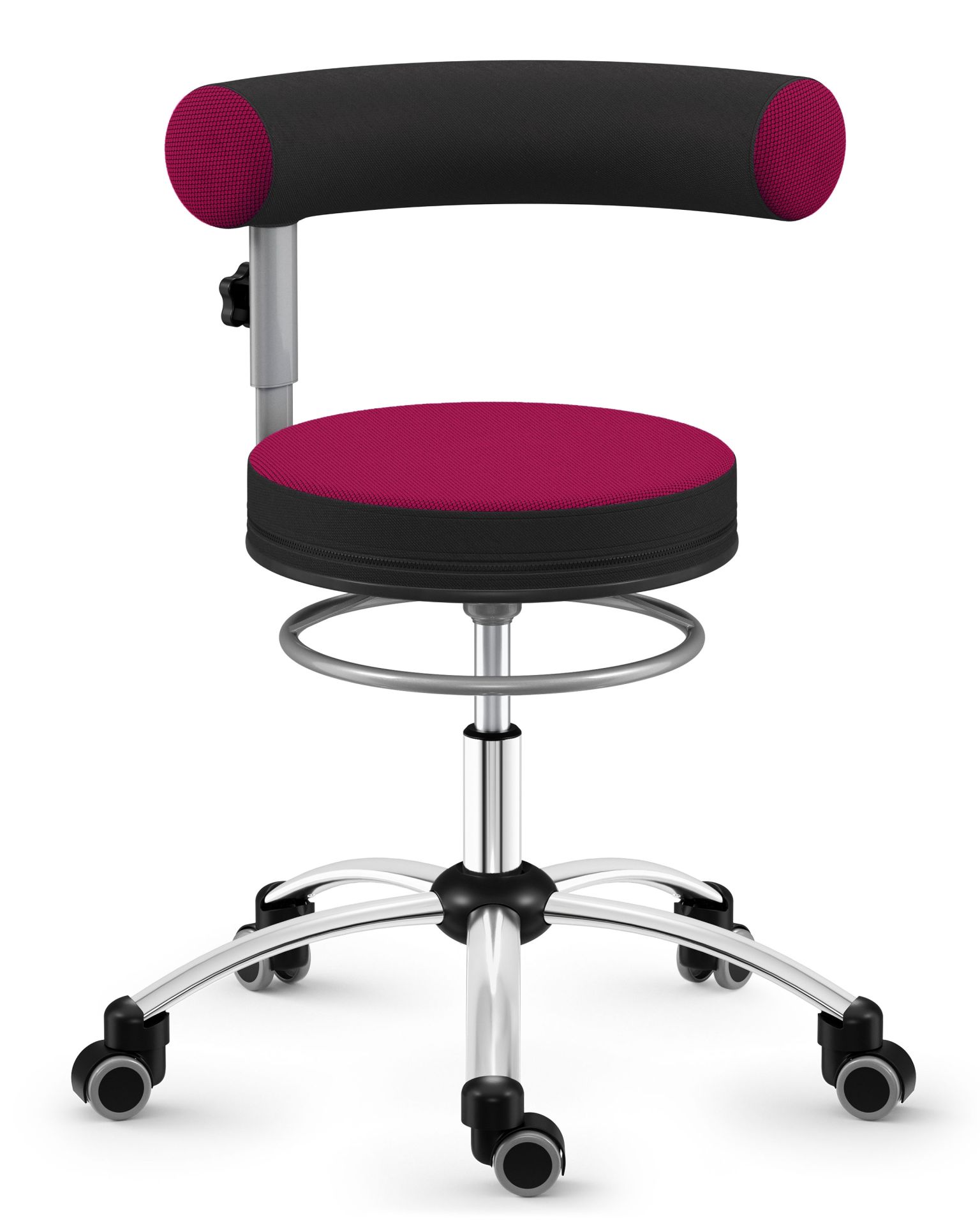 Sanus® Stuhl, Lehne höhenverstellbar Stoff pink Sanus® Stuhl, Lehne höhenverstellbar Stoff pink
