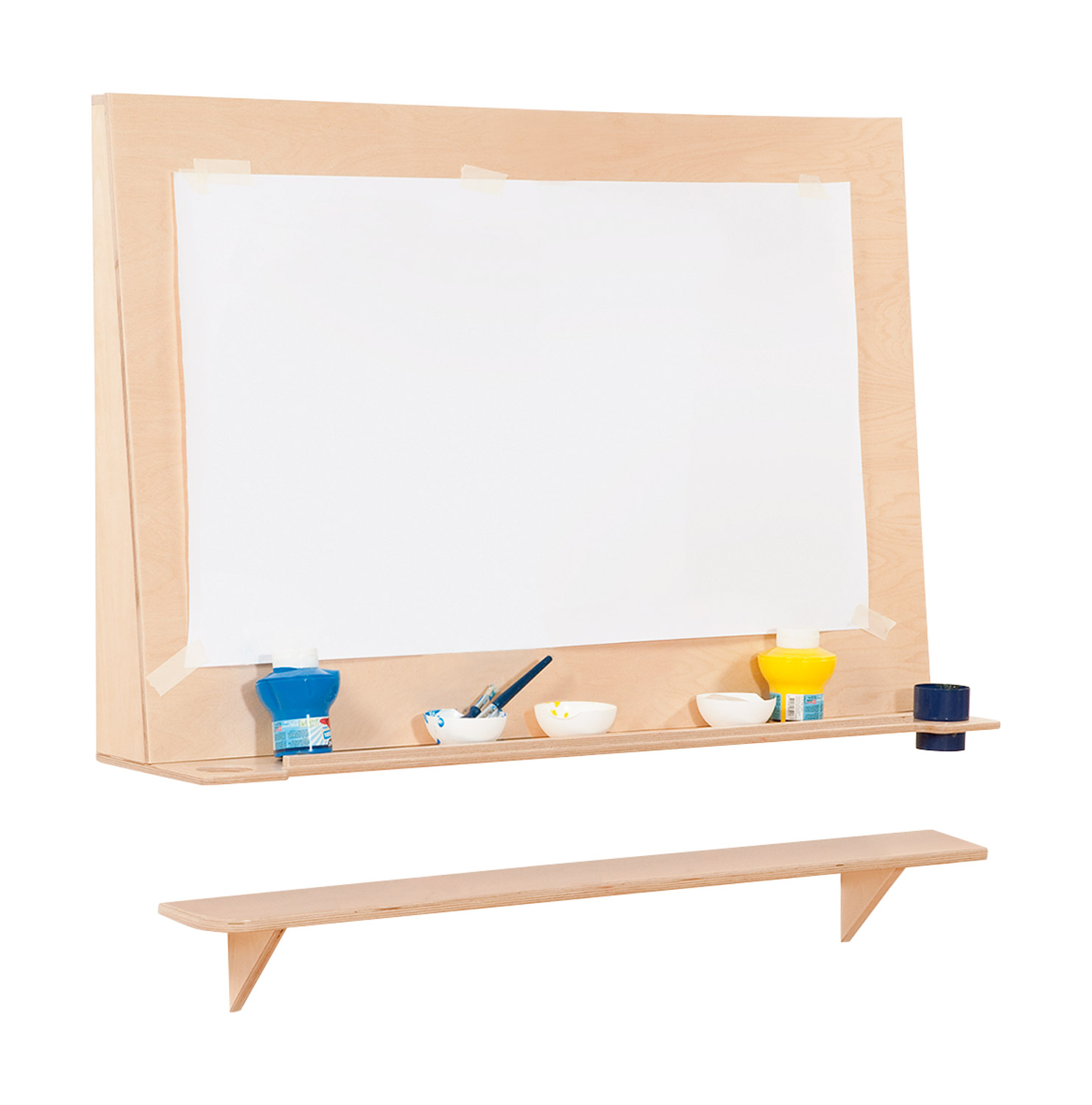 Ablageboard für Malwand, Breite 120 cm