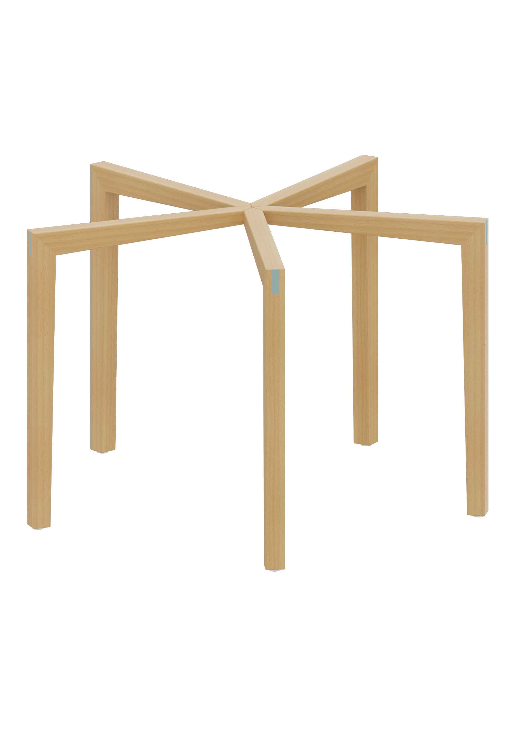 Doki-Tischbeine für Tischplatte ø 100 cm Schule