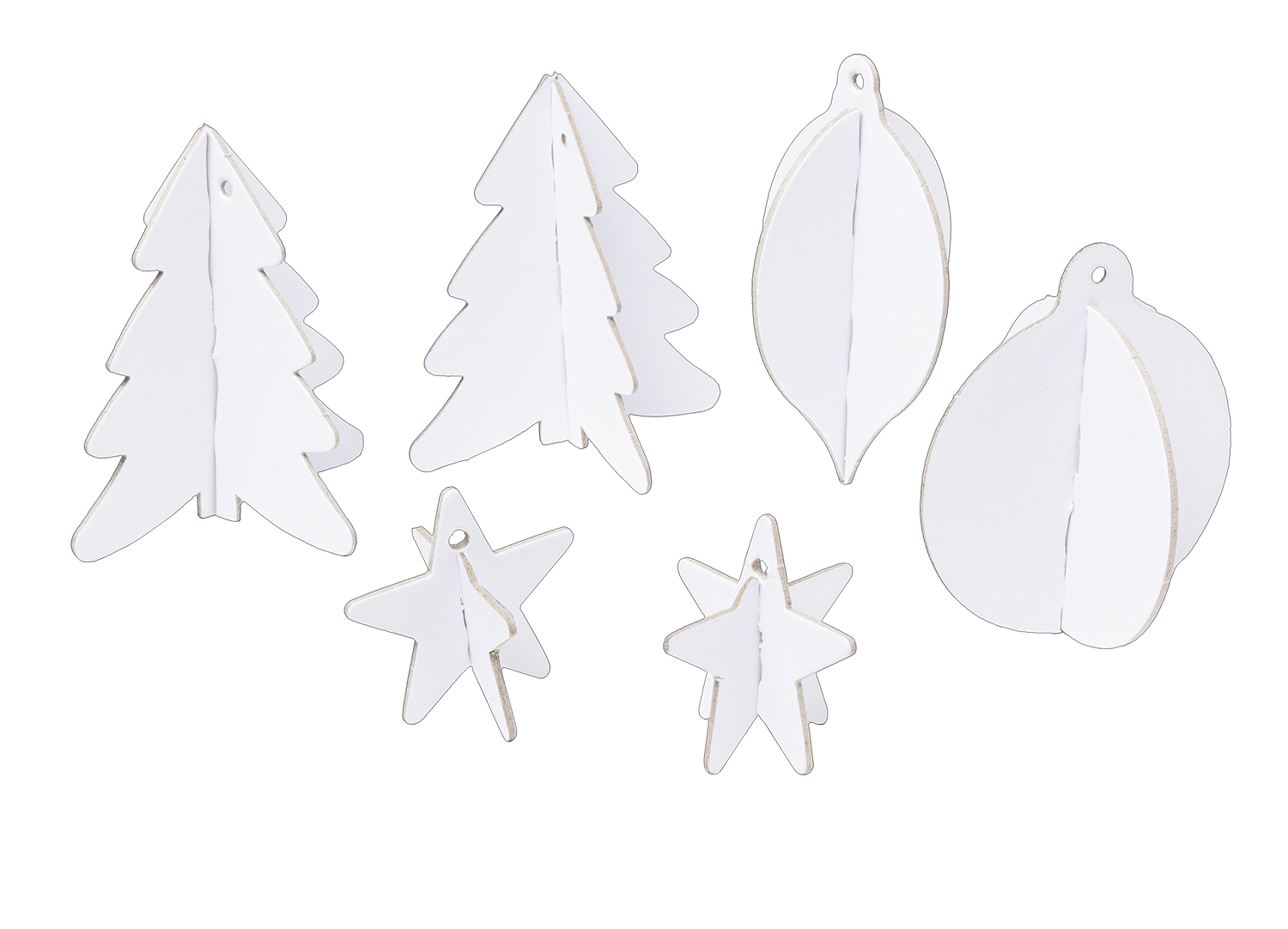 3D Hängedekoration Weihnachten, blanko 3D Hängedekoration Weihnachten, blanko