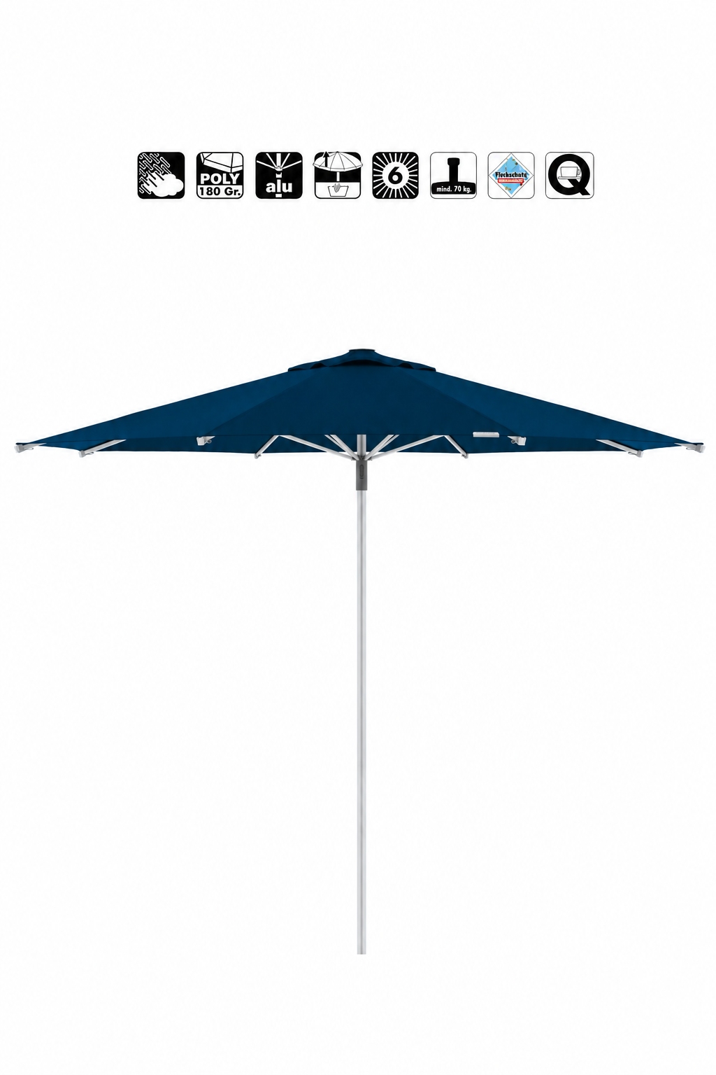 Sonnenschirm Magic Ø 340 cm, dunkelblau