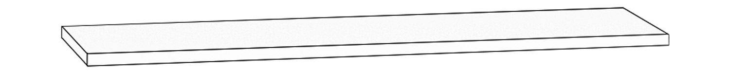 Tablarboden 120 cm Breit, weiß