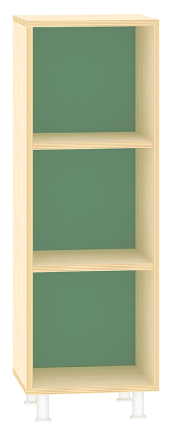 Hochregal offen Acrylglas-Rückwand, hellgrün