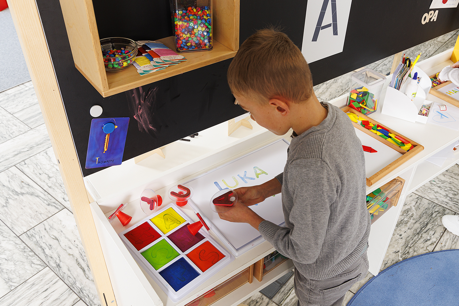 Schreibwerkstattbundle Buchstaben stempeln Schreibwerkstattbundle Buchstaben stempeln