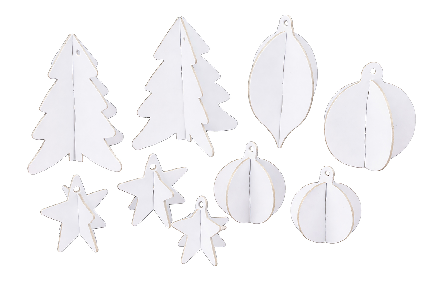 3D Hängedekoration Weihnachten, blanko 3D Hängedekoration Weihnachten, blanko