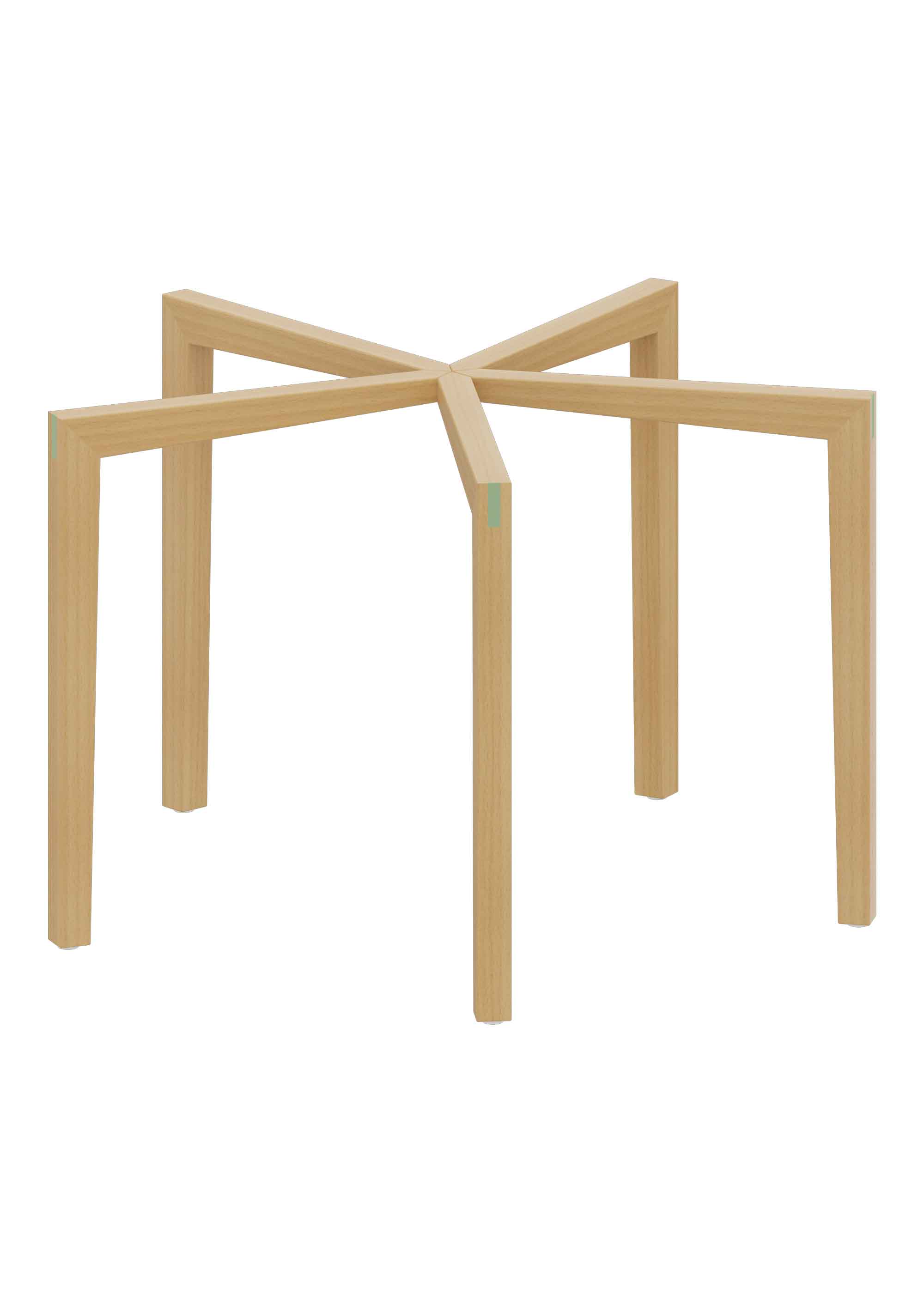 Doki-Tischbeine für Tischplatte ø 100 cm Schule