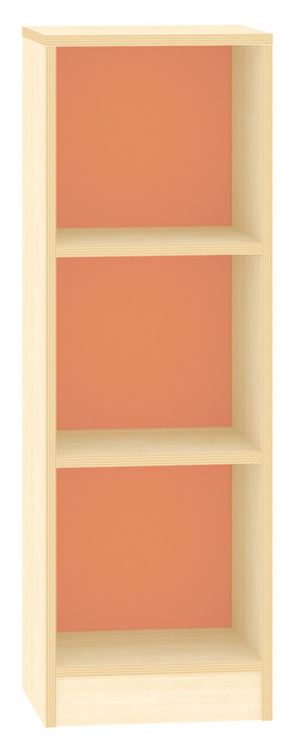 Hochregal offen Acrylglas-Rückwand, orange Hochregal offen Acrylglas-Rückwand, orange