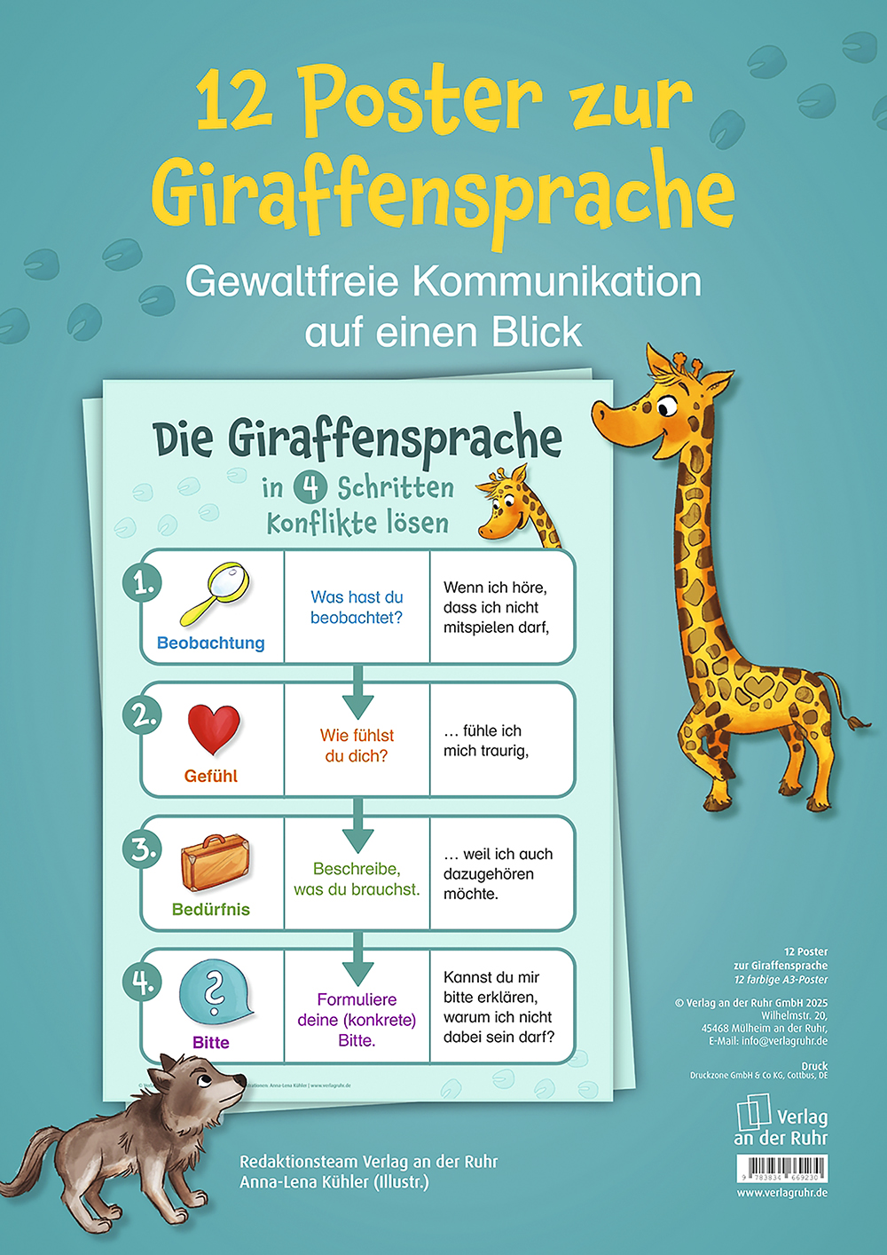 12 Poster zur Giraffensprache 12 Poster zur Giraffensprache