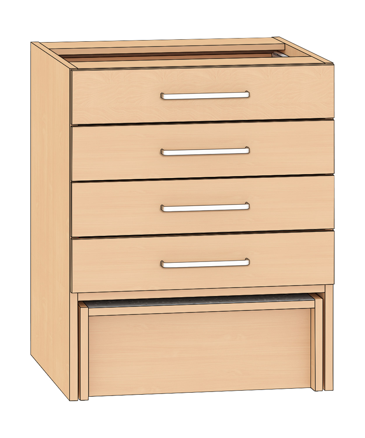 Schubkastenschrank mit