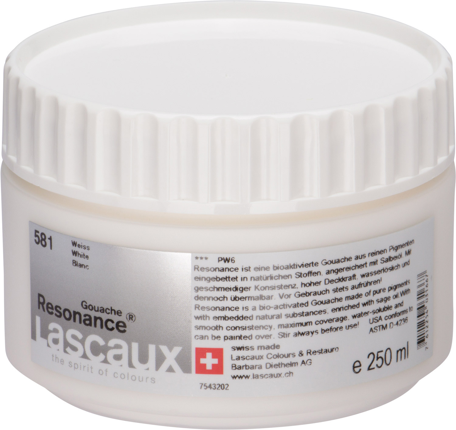 Lascaux Resonance® Gouache weiß