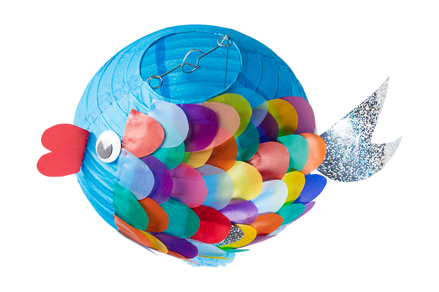 Papierlampions bunt