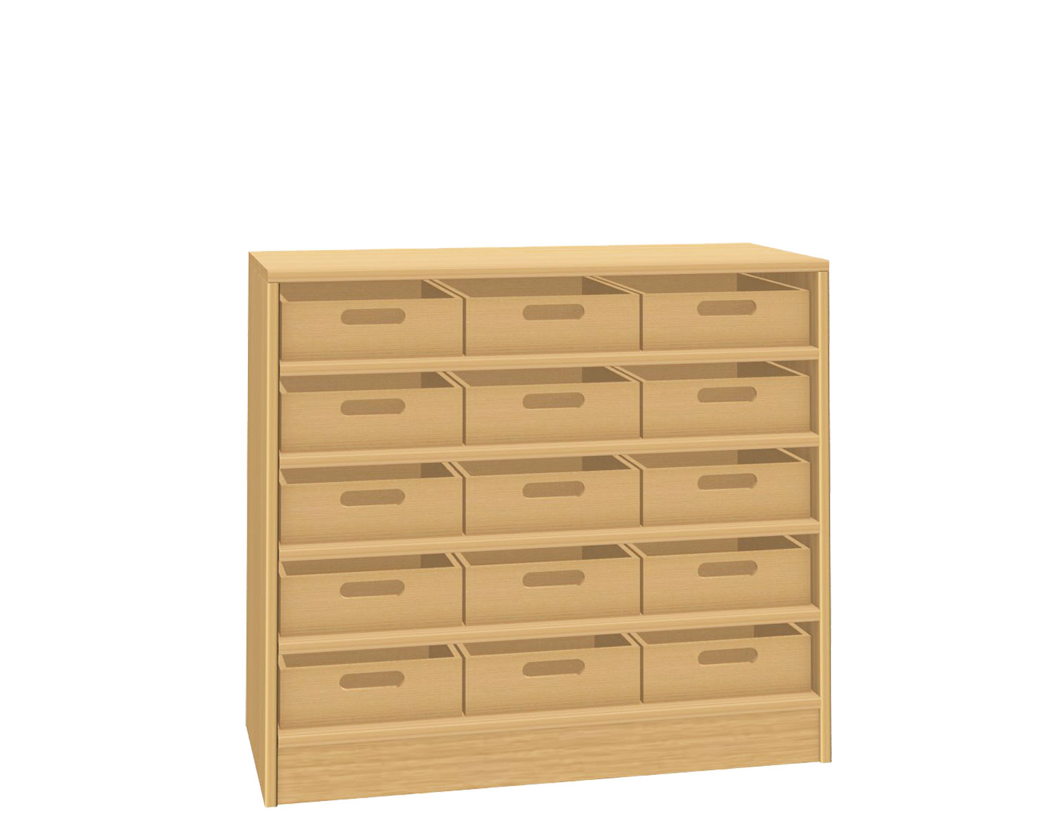 Eigentumsladenschrank 15 Buche Dekor