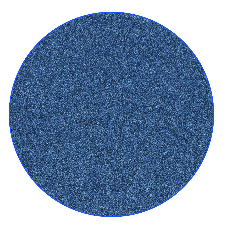 Velourteppich Solido rund Ø 300 cm, 77 graublau