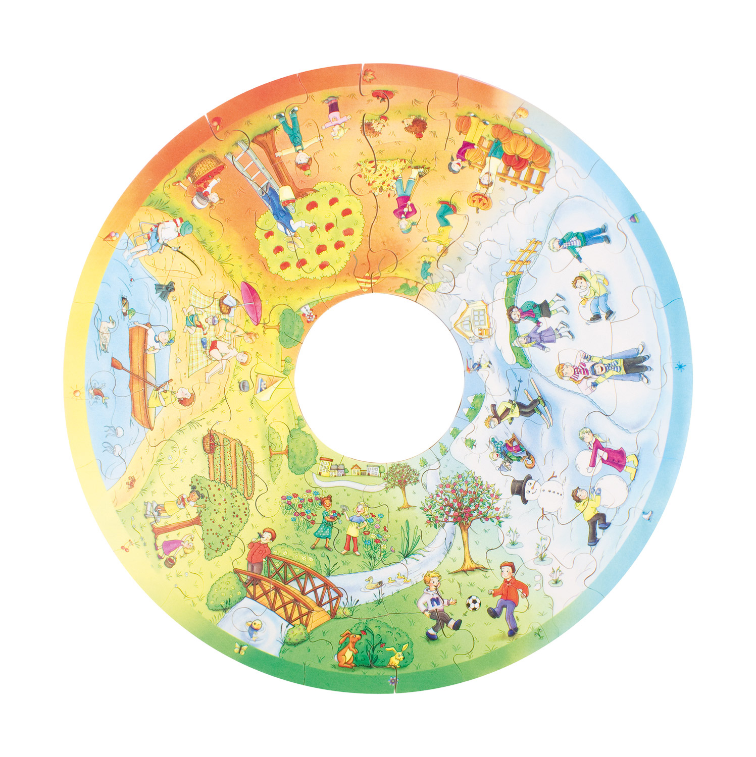 Puzzle XXL: 4 Jahreszeiten