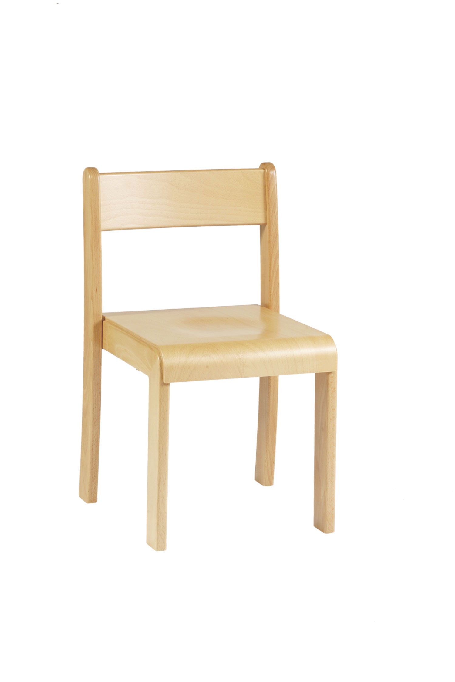 Euro Stuhl Sitzhöhe 35 cm, Buche natur